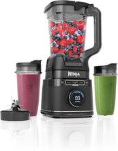 Load image into Gallery viewer, Ninja Detect Power Blender Processor Pro 3-en-1, mixeur 1200W, bol à mélanger, lame malaxeur, gobelet individuel, récipient, pétrir, mixer, hacher et mélanger, noir, TB401EU