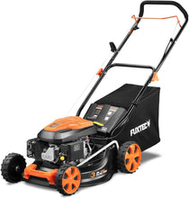 Load image into Gallery viewer, FUXTEC Tondeuse thermique pousse FX-RM4646ECO - Tres bon rapport qualit-prix - Easy Clean 3en1 largeur de coupe 46cm - bac de ramassage 50L