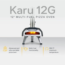 Load image into Gallery viewer, Ooni Karu 2 four à pizza multi-combustibles pour l'extérieur Four à pizza portable au bois et au gaz Pizzeria pour l'extérieur Four à pizza pour des pizzas authentiques cuites à la pierre