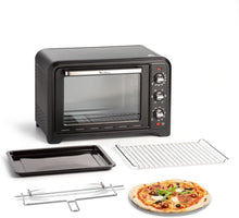 Load image into Gallery viewer, Moulinex Oven, 33 L, Rotating heat, Advanced convection, 6 cooking modes, Thermostat adjustable up to 240°C, Timer 120 min, Reversible grill, Silicone oven mitts, Optimo Black OX464811