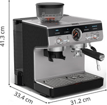 Load image into Gallery viewer, Krups Virtuoso+, Machine expresso, Machine a cafe à pompe, expresso machine a cafe moulu ou dosettes, 15 bars, Inox, Buse vapeur, Espresso et cappuccino, XP444G10