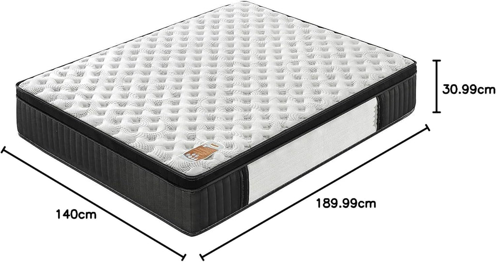 November Elekctra Mattress 120 x 190 cm Hybrid: Pocket Springs+Memory Foam Thickness 30 cm Perfect Tonic Support & Sleeping Independence Sanitized Label (Anti-Bacterial/Dust Mite)