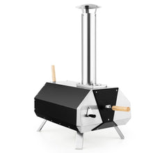 Load image into Gallery viewer, Four à Pizza Extérieur en Acier Inoxydable avec Pierre à Pizza de 30,5cm Four à Bois pour Pizza avec Pelle Pare-feu Pieds Pliables