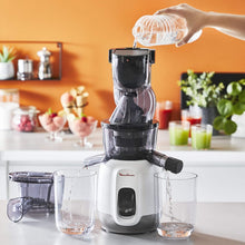 Load image into Gallery viewer, Moulinex Juice &amp; Clean ZU420E10 Fruit and Vegetable Juice Extractor, Vitamin Juice, Press, 150 W, 42 to 83 RPM, Fresh Fruit Juice, Jam, Grout, Sorbet, Automatic Cleaning