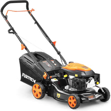 Load image into Gallery viewer, FUXTEC Tondeuse thermique pousse FX-RM4646ECO - Tres bon rapport qualit-prix - Easy Clean 3en1 largeur de coupe 46cm - bac de ramassage 50L