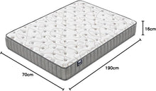 Load image into Gallery viewer, NOVEMBER - Orionis Mattress 120 x 190 cm - Hybrid Technology: HDensity Foam + Memory Foam - Thickness 22 cm - Toning &amp; Wrap Support - Sanitized Label (Anti-Bacterial/Dust Mite)