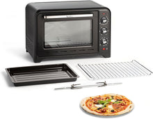 Load image into Gallery viewer, Moulinex Oven, 33 L, Rotating heat, Advanced convection, 6 cooking modes, Thermostat adjustable up to 240°C, Timer 120 min, Reversible grill, Silicone oven mitts, Optimo Black OX464811