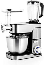 Load image into Gallery viewer, Antara Pro KitchenCook Stainless Steel Mixer with Mincer 5.5 L Grey
