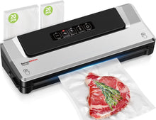 Load image into Gallery viewer, Bonsenkitchen Machine Sous Vide Alimentaire - Appareil de Mise Sous Vide pour La Cuisson Sous Vide et La Conservation des Aliments Frais, Y 40 Compris Les Sacs Sous Vide