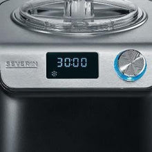 Load image into Gallery viewer, SEVERIN 2-in-1 Ice Cream Maker Compact 135 W, Electric Ice Cream Maker and Yogurt Maker with 1.2 L Capacity, Ice Maker with Recipe Book, Black, EZ 7407