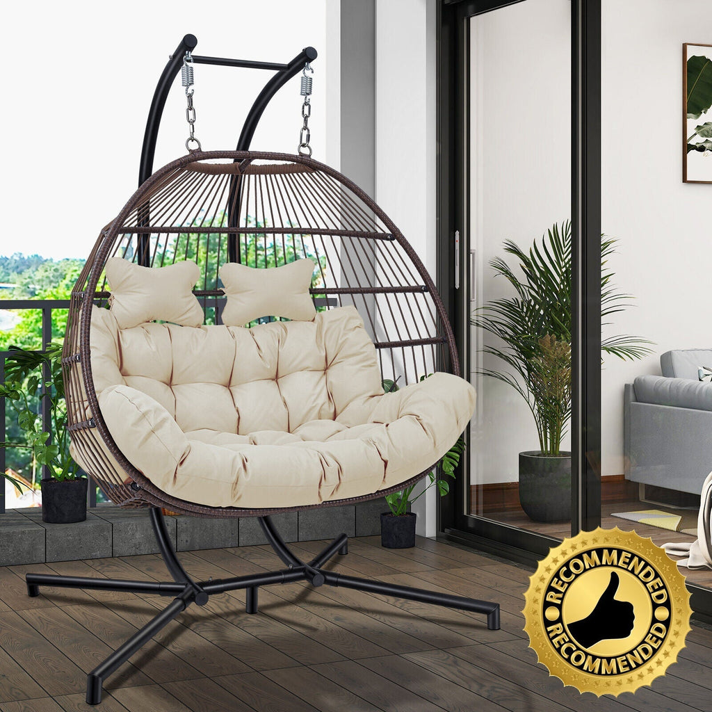 Chaise balançoire avec support,
