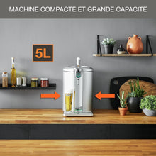 Load image into Gallery viewer, Krups Beertender Machine bière pression, Fûts de 5 L, Marques du groupe Heineken, Témoin lumineux, Température et mousse parfaites, Bière fraîche, Installation facile, Compact noire VB450E10