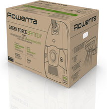 Load image into Gallery viewer, Rowenta Green Force Max Silence Vacuum Cleaner with Bag, 900 W Max, High Filtration, Quiet, Eco-Responsible, Made in France, Black/Aluminium RO6136EA