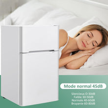 Load image into Gallery viewer, Réfrigérateur Compact Mini-réfrigérateur 90 L Congélateur Séparé avec Design à 2 Portes Fonctionnement Silencieux Blanc/Gris/Noir