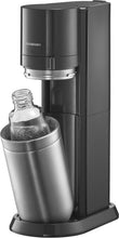 Load image into Gallery viewer, SodaStream Duo Sparkling Water Machine for Glass Jug | Pack of 2 Glass Jugs 1L + 1 Bottle 1L Dishwasher Safe + 1 60L Gas Refill Clip On | Black [Amazon Exclusive]