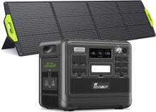 Load image into Gallery viewer, FOSSiBOT F2400 Station électrique portable CA 2400W (4800W Pic), Station Silencieux Solaire 2048Wh LiFePO4, Groupe Générateur Électrique Onduleur Alimentation de Secours à Domicile Camping