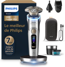 Load image into Gallery viewer, Philips Rasoir i9000 Prestige Ultra, Rasoir électrique 100% étanche, Technologie Skin IQ Pro, Système Triple Lift &amp; Cut, Lames de précision NanoTech rotatives 360°, 5 modes de rasage, XP9401/38