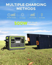 Load image into Gallery viewer, FOSSiBOT F2400 Station électrique portable CA 2400W (4800W Pic), Station Silencieux Solaire 2048Wh LiFePO4, Groupe Générateur Électrique Onduleur Alimentation de Secours à Domicile Camping