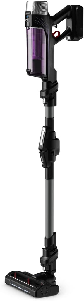 Rowenta X-Force Flex 9.60 Allergie Aspirateur balai sans fil, Filtration Anti-Allergènes, Puissant 100AW, Ultra Léger, Autonomie 45min RH2038WO, Noir / Violet
