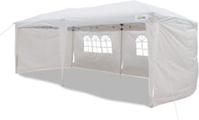 Load image into Gallery viewer, Goutime tonnelle Pliante 3x6,Pop up canopée Gazebo Tente de fête,4 Murs détachables Même Sac à roulettes,abri de Jardin Exterieur,Tente de réception（Blanc）