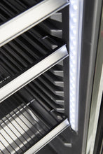 Load image into Gallery viewer, METRO Professional Réfrigérateur à Boissons GSC2360B, Acier/Verre, 62 x 63.6 x 175.3 cm, 347 L, avec Serrure, Noir