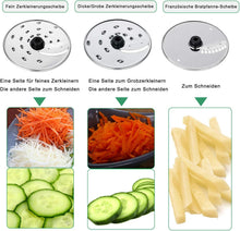 Load image into Gallery viewer, TopStrong Multifunctional Food Processor, 1100 W Multifunctional Food Processor, 11 in 1 Food Processor Included Chopper, Kneader Hook, Blender, Citrus Press and Coffee Grinder, 3.2L Bowl and 1.5L