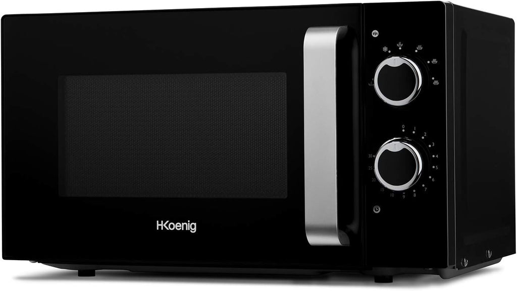 H.Koenig Microwave Oven Grill 2 in 1 VIO9, 25L, 27cm Turntable, 10 Cooking Modes up to 1000W, Defrosting, Combined Cooking, LCD Display [Energy Class A+]