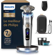 Load image into Gallery viewer, Philips Rasoir i9000 Prestige Ultra, Rasoir électrique 100% étanche, Technologie Skin IQ Pro, Système Triple Lift &amp; Cut, Lames de précision NanoTech rotatives 360°, 5 modes de rasage, XP9401/38