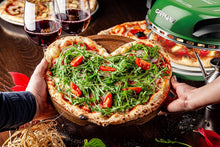 Load image into Gallery viewer, G3 Ferrari G10006 Pizza Express Delizia, 1200 W Pizza Oven, Adjustable Thermostat up to 400°C, Cooks Tasty Pizza in 5 Minutes, Double Resistance, Recipe Book and Spatulas Included - Black