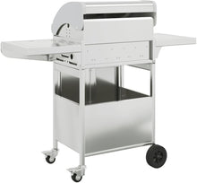 Load image into Gallery viewer, Furniture Select-Barbecue à gaz avec 4 brûleurs en acier inoxydable Argenté