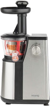 Load image into Gallery viewer, H.Koenig GSX12 Vertical Juice Extractor Stainless Steel Black, Fruit and Vegetable Juice, BPA Free, 82 mm Wide Mouth, Soft Pressure, 1 Litre, 400 W