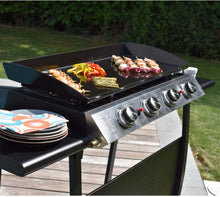Load image into Gallery viewer, Happy Garden Plancha au gaz Valencia - 4 brûleurs 10kW + Chariot