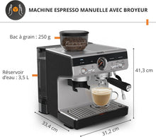 Load image into Gallery viewer, Krups Virtuoso+, Machine expresso, Machine a cafe à pompe, expresso machine a cafe moulu ou dosettes, 15 bars, Inox, Buse vapeur, Espresso et cappuccino, XP444G10