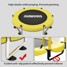 Load image into Gallery viewer, Trampoline pour Enfants, Trampoline réglable pour bébé avec Panier de Basket-Ball, Trampoline intérieur et extérieur de 200 kg avec enclos