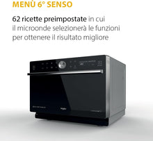 Load image into Gallery viewer, Whirlpool MWSC 9133 SB Supreme Chef Combination Microwave with Grill + Steam, 33 Litres, Technology 6th Sense, Turntable