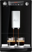 Load image into Gallery viewer, Melitta Caffeo Solo Noir Pure Black, Machine à Café à Grains avec Broyeur et Système d'Extraction des Arômes, Affichage LED, Mode 1 à 2 Tasses, Cafetière Expresso, Automatique, E950-222, 1400W