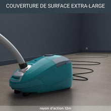 Load image into Gallery viewer, Rowenta Power XXL Aspirateur avec Sac, 4,5 L, Moteur Basse consommation 900 W Max, Performant, Très Bien accessoirisé RO3143EA, Bleu Pétrole/Gris