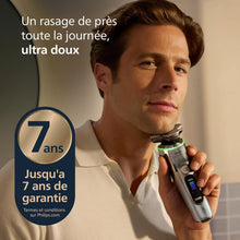 Load image into Gallery viewer, Philips Rasoir i9000 Prestige Ultra, Rasoir électrique 100% étanche, Technologie Skin IQ Pro, Système Triple Lift &amp; Cut, Lames de précision NanoTech rotatives 360°, 5 modes de rasage, XP9401/38
