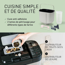 Load image into Gallery viewer, Panasonic SD-YR2550SXE Automatic Bread Maker, Raisin, Nut and Yeast Dispensers, 31 Auto Programs, Dual Temperature Sensor, 13 Hour Digital Timer, LCD Display, Silver