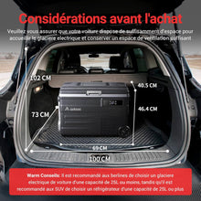 Load image into Gallery viewer, AAOBOSI 45L Glacière à Compresseur, Glaciere Électrique -20℃ à 20℃, Frigo Camion APP&amp;Bouton Contrôle, 12/24V DC et 100-240V AC Glaciere Camping Pour Voiture, Camion, Bateau et Prise De Courant