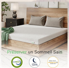 Load image into Gallery viewer, Novilla Matelas en Mousse 140x190, Matelas Amovible à 7 Zones de Confort, Réversible Été/Hiver, Respirable, Hauteur 18 cm