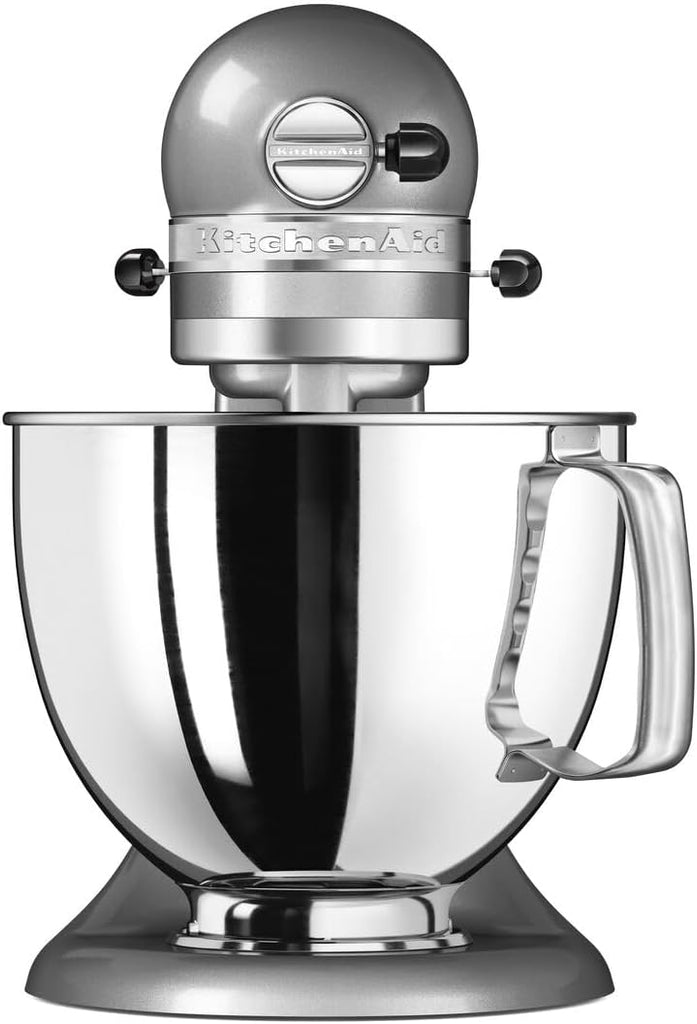 KitchenAid Robot Pâtissier I Artisan I Robot cuisine multifonctions à tête inclinable I Avec 4 accessoires I Bol de 4,8L | Crème