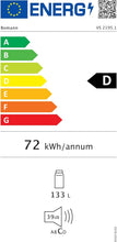 Load image into Gallery viewer, Bomann Réfrigérateur 133L blanc VS2195-1-blanc, Capacité nette : 133 litres, Éclairage intérieur à DEL, Contrôle de la température en continu, 3 clayettes en verre