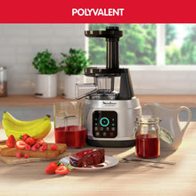 Load image into Gallery viewer, Moulinex Juice &amp; Clean ZU420E10 Fruit and Vegetable Juice Extractor, Vitamin Juice, Press, 150 W, 42 to 83 RPM, Fresh Fruit Juice, Jam, Grout, Sorbet, Automatic Cleaning