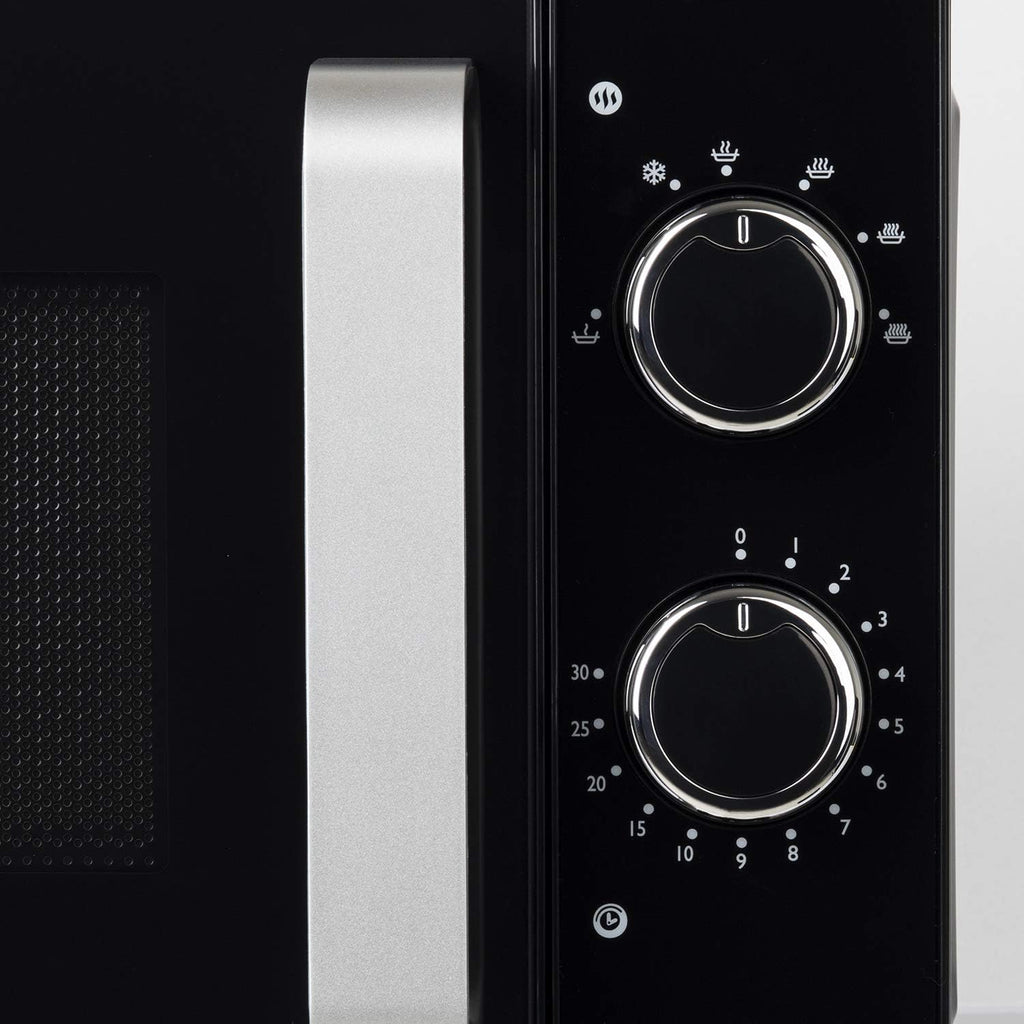 H.Koenig Microwave Oven Grill 2 in 1 VIO9, 25L, 27cm Turntable, 10 Cooking Modes up to 1000W, Defrosting, Combined Cooking, LCD Display [Energy Class A+]