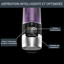 Load image into Gallery viewer, Rowenta X-Force Flex 9.60 Allergie Aspirateur balai sans fil, Filtration Anti-Allergènes, Puissant 100AW, Ultra Léger, Autonomie 45min RH2038WO, Noir / Violet