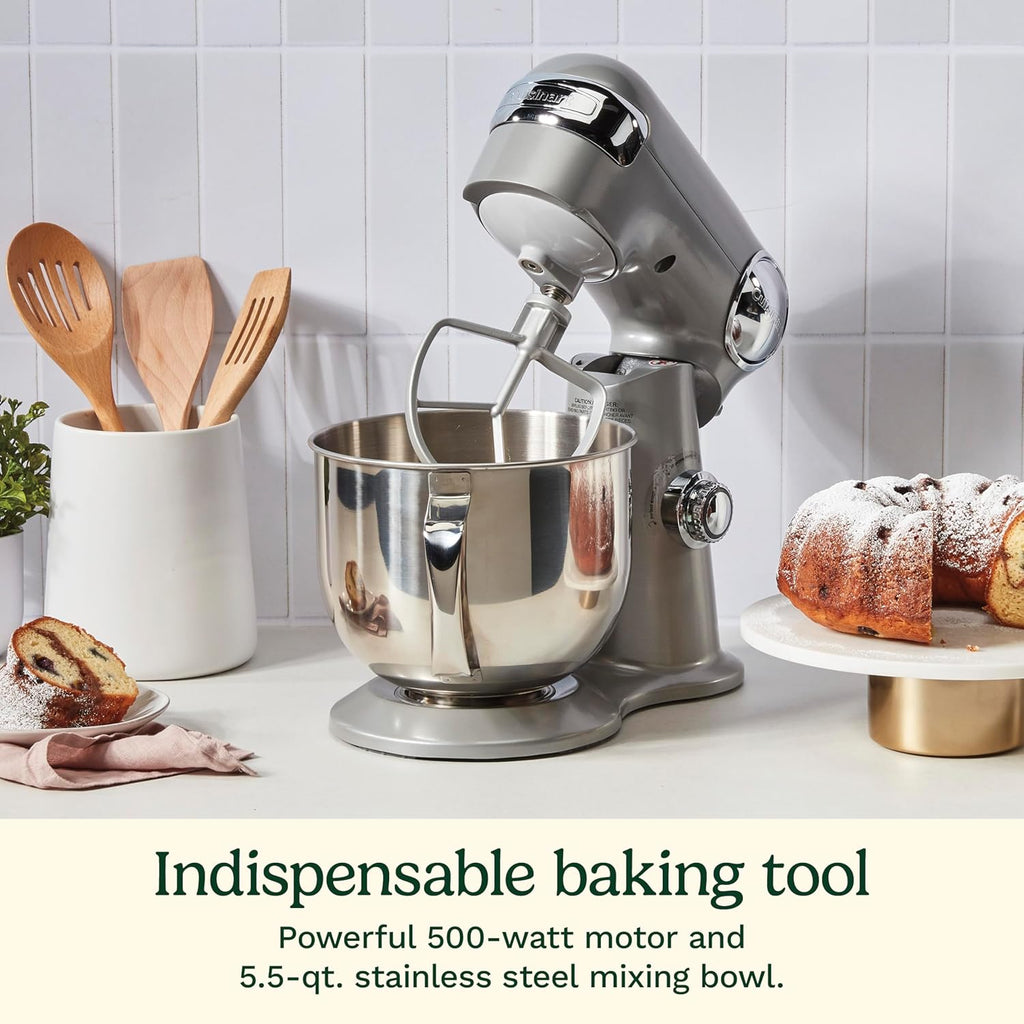 Cuisinart SMD-50BC Precision Pro Mélangeur numérique sur pied de 5,5 litres, métal, doublure argentée