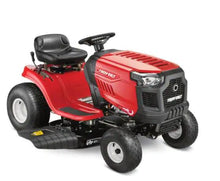 Load image into Gallery viewer, Poney 42 dans. 15.5 HP Briggs and Stratton 7 vitesses, conduite manuelle, conduite de gaz, tracteur à gazon