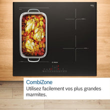 Load image into Gallery viewer, Bosch PUJ611BB5E, Série 4, Plaque induction, 3 feux, 60 cm, Noir, Sans cadre