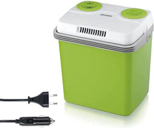 Load image into Gallery viewer, SEVERIN KB 2922 Electric Cooler (19 L) with Cooling and Keep Warm Function, Car Cooler with 2 Connections (Power Supply and Cigarette Lighter), Cool Box Green/Grey